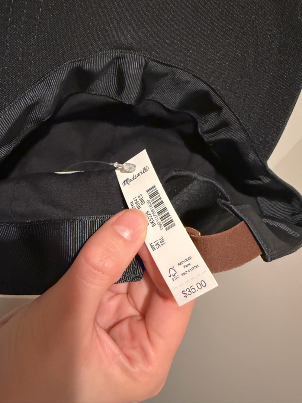 NWT Madewell Canvas Baseball Hat - Picture 5 of 6